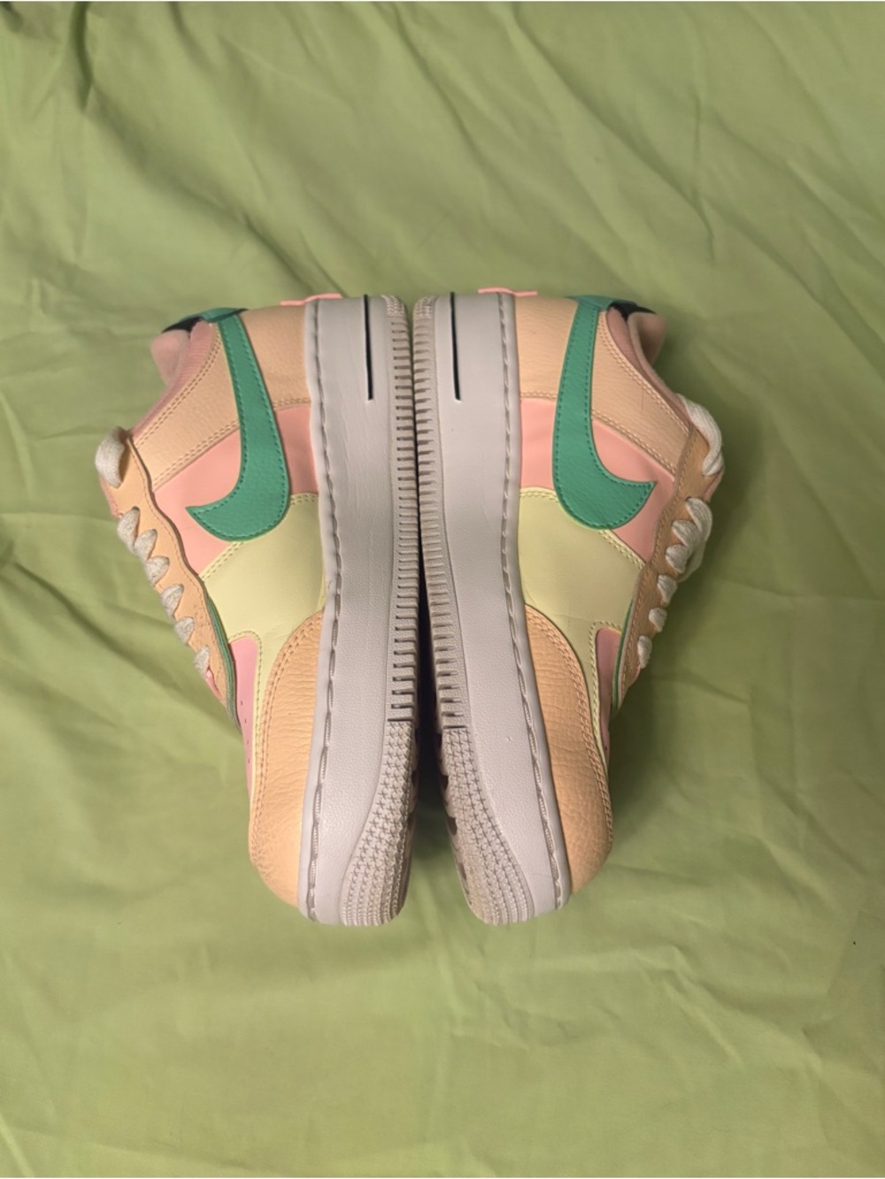 Nike Women's Pastel Multi-Color Athletic Sneakers - Pink, Peach, Mint